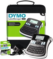 Etiqueteuse Dymo Labelmanager 210D+ portable qwerty 12mm noir kit