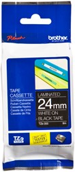 Ruban de lettrage Brother P-Touch TZe-355 standard 24mm blanc sur noir
