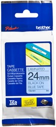 Ruban de lettrage Brother P-Touch TZe-551 standard 24mm noir sur bleu