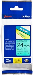 Ruban de lettrage Brother P-Touch TZe-751 standard 24mm noir sur vert