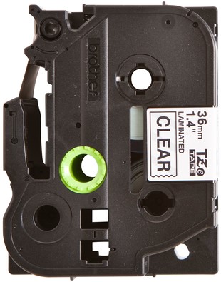 Ruban de lettrage Brother P-Touch TZe-161 standard 36mm noir sur transparent-2