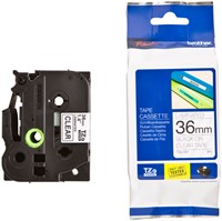 Ruban de lettrage Brother P-Touch TZe-161 standard 36mm noir sur transparent-3