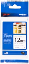 Ruban de lettrage Brother P-Touch TZe-N231 non laminé 12mm noir sur blanc
