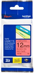 Ruban de lettrage Brother P-Touch TZe-431 standard 12mm noir sur rouge