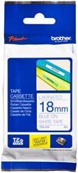 Ruban de lettrage Brother P-Touch TZe-243 standard 18mm bleu sur blanc
