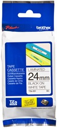 Ruban de lettrage Brother P-Touch TZe-251 standard 24mm noir sur blanc