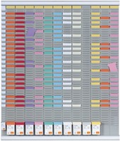 Kit Planning annuel à fiches T Nobo 54 fentes n°2