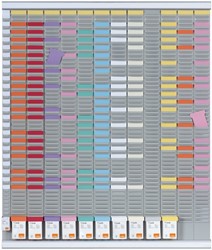 Kit Planning annuel à fiches T Nobo 54 fentes n°2