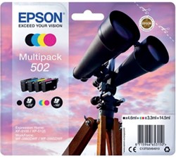Cartouche d'encre Epson 502 T02V6 noir + 3 couleurs
