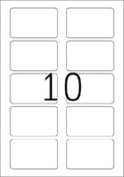 Etiquette badge HERMA 4514 80x50mm blanc 200 pièces-3