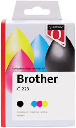 Cartouche d'encre Quantore alternative pour Brother LC-223 noir + 3 couleurs