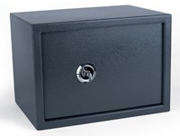 Coffre-fort Pavo 350x250x250mm à clé gris foncé