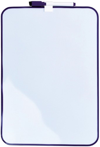 Ardoise magnétique Desq 24x34cm + marqueur profil violet