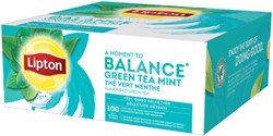 Thé vert menthe Lipton Balance Green Tea Mint 100x 1,5g