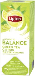 Thé Lipton Balance thé vert agrumes 25x 1,5g