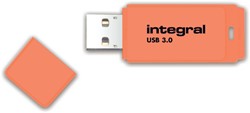 Clé USB 3.0 Integral Neon USB-A 64Go orange