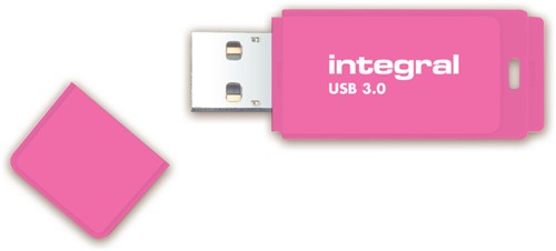 Clé USB 2.0 Integral Neon USB-A 32Go rose-3