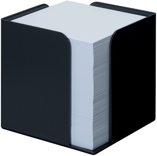 Cube mémos Djois Re-Solution recyclé 95x95x95mm + 850 feuilles noir