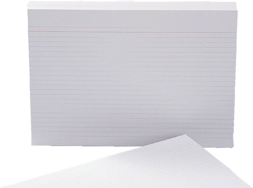 Fiche Système Aurora 150x100mm ligné + marge en-tête 210g blanc 100 feuilles-2