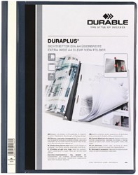 Chemise à lamelle Durable Duraplus A4 bleu foncé