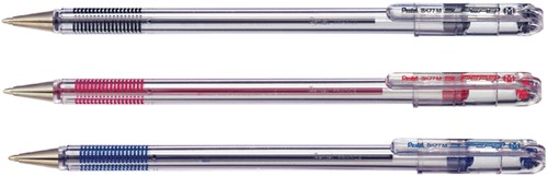 Stylo bille Pentel BK77 Fin rouge-2