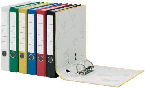 Classeur à levier Qbasic A4 50mm carton blanc-2