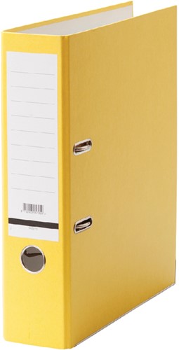 Classeur à levier Qbasic A4 80mm carton jaune