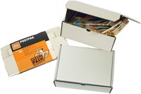 Boîte postale CleverPack carton ondulé 330x300x80mm blanc 5 pièces-3
