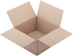 Boîte d'expédition IEZZY cannelure-B  200x200x110mm brun