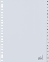 Intercalaire Kangaro G420AZM A4 23 perforations 20 onglets A-Z PP gris