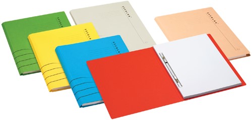 Chemise à lamelle coulissante Secolor A4 carton 100% recyclé 250g rouge-2