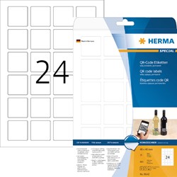 Etiquette HERMA code QR 9642 40x40mm blanc 600 pièces