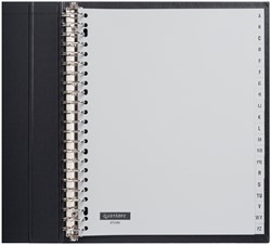 Intercalaire Quantore A4 23 perforations 20 onglets A-Z  Extra large gris