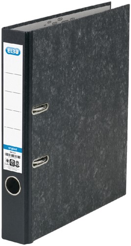 Classeur à levier Elbar Smart Original A4 50mm carton noir marbré