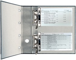 Classeur Leitz 1092 bancaire 2 mécanismes A4 75mm carton noir