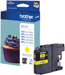 Cartouche d’encre Brother LC-123Y jaune