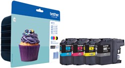 Cartouche d’encre Brother LC-123VALBP noir+3 couleurs