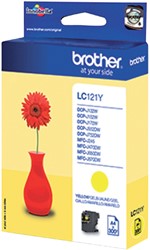Cartouche d’encre Brother LC-121Y jaune