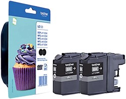 Cartouche d’encre Brother LC-123BKBP2 noir 2x
