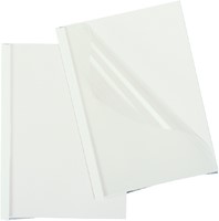 Thermische omslag GBC A4 3mm transparant/wit 100 stuks-2