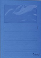 Pochette modèle L Exacompta Forever + fenêtre 120g bleu foncé 100 pièces