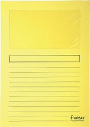 Pochette modèle L Exacompta Forever + fenêtre 120g jaune 100 pièces