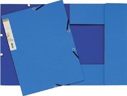 Chemise à élastique Exacompta Forever A4 3 rabats 380g bleu clair