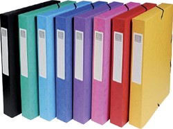 Boîte de classement à élastique Exacompta A4 40mm 600g assorti