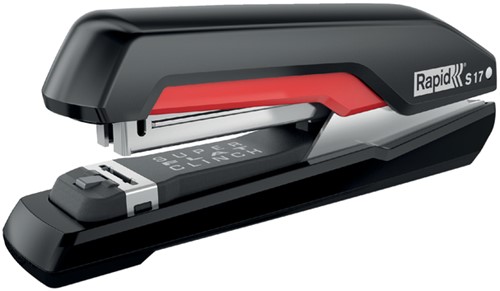 Agrafeuse de bureau Rapid Supreme fullstrip S17 30 feuilles noir/rouge