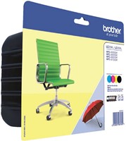 Cartouche d’encre Brother LC-229XLVALBP noir+3 couleurs