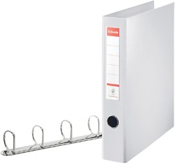 Classeur Esselte VIVIDA A4 maxi 4 anneaux méc-D 40mm PP blanc