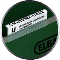 Bande étiquettes pour cavaliers Elba Verticfile 65x16mm blanc 10 feuilles