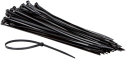 Serre-câbles IEZZY nylon 4,8x300mm Ø81mm noir 100 pièces
