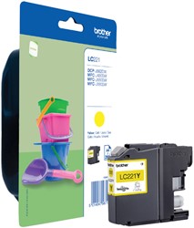 Cartouche d'encre Brother LC-221Y jaune